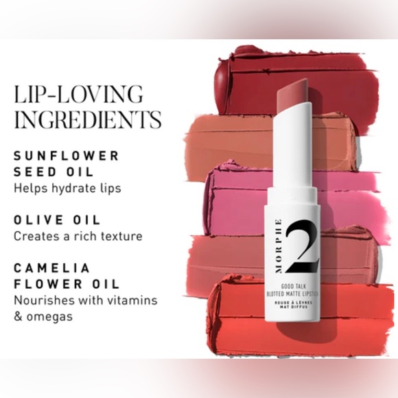 NEW Morphe 2 Good Talk Blotted Matte Lipstick- Cocoa Cutie - Picture 6 of 6